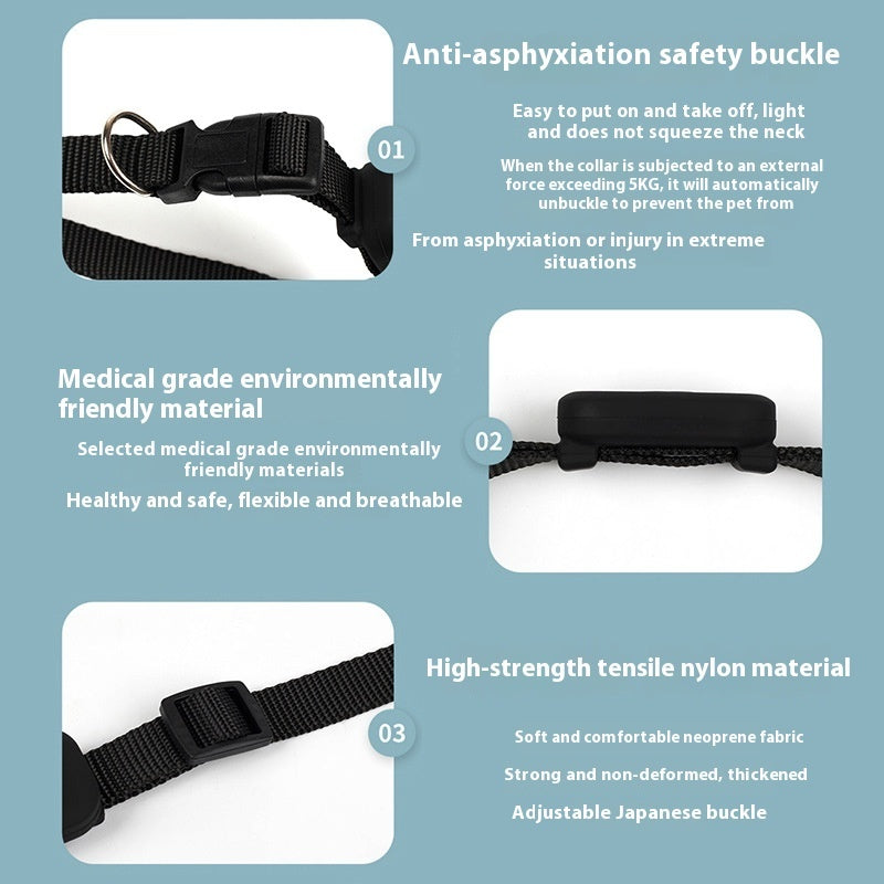 Smart Pet Collar with GPS Safety Tracker