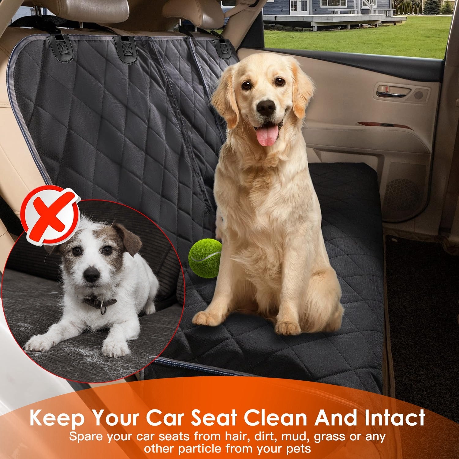Waterproof Pet Car Seat Cover for Stress-Free Travel