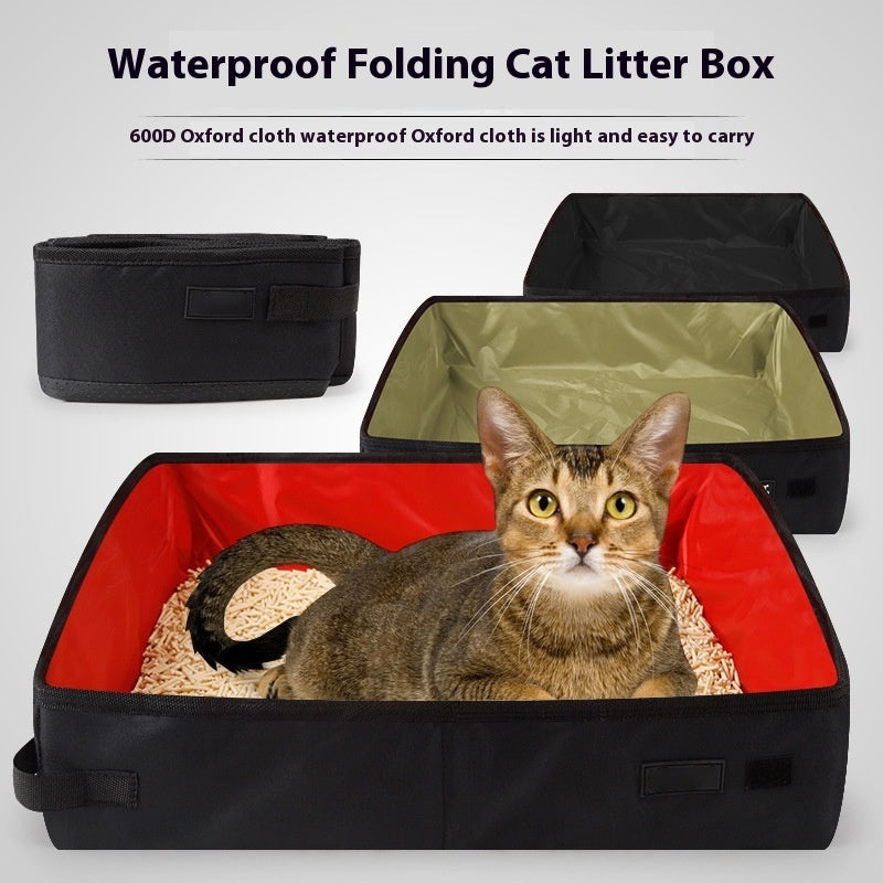 Foldable Cat Litter Box – Clean Anywhere, Anytime