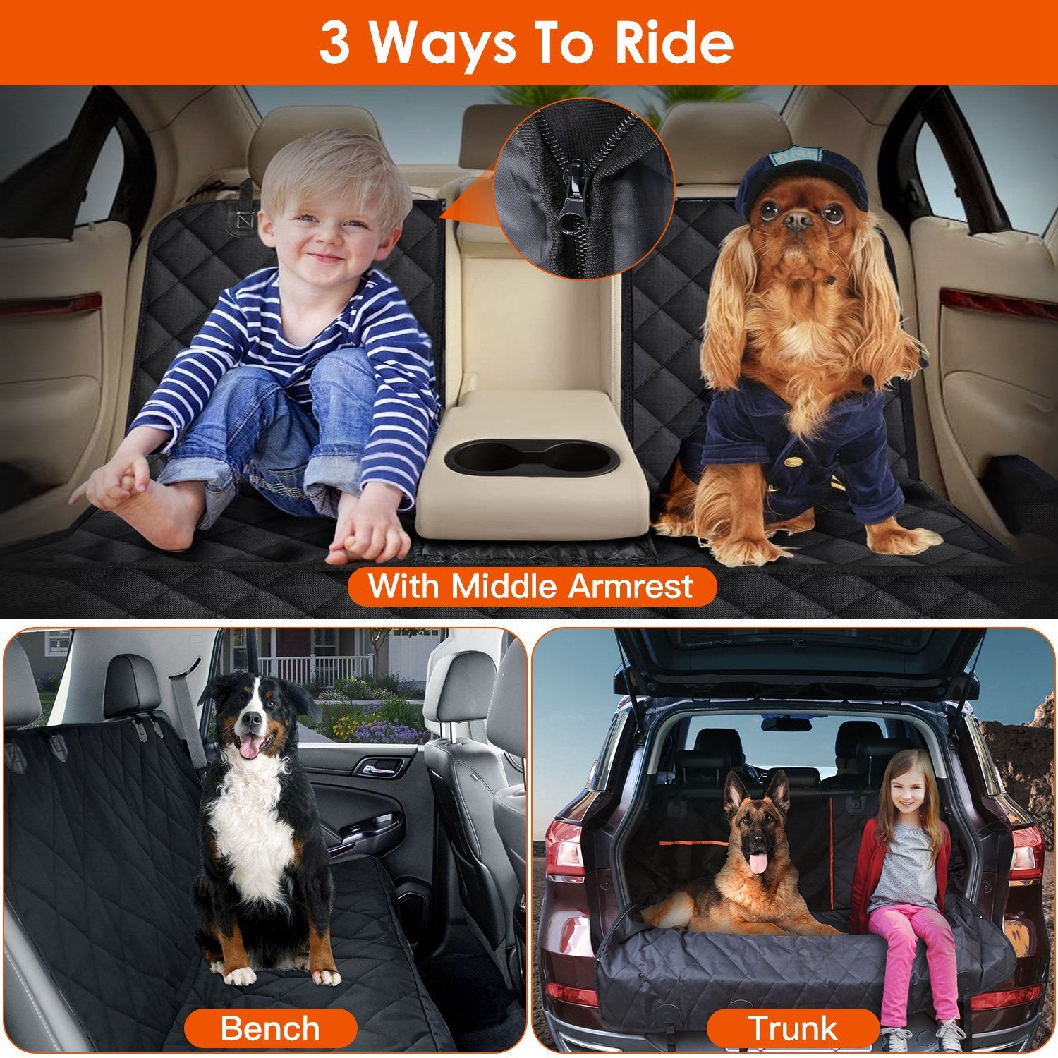 Waterproof Pet Car Seat Cover for Stress-Free Travel