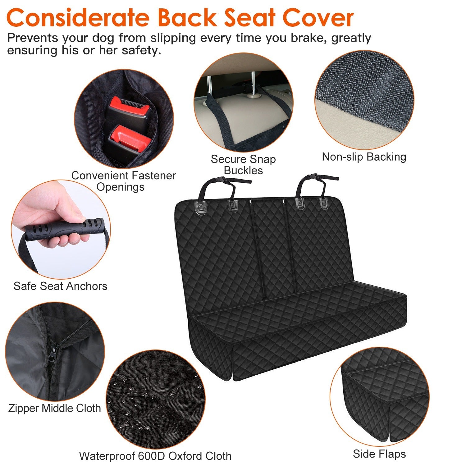 Waterproof Pet Car Seat Cover for Stress-Free Travel