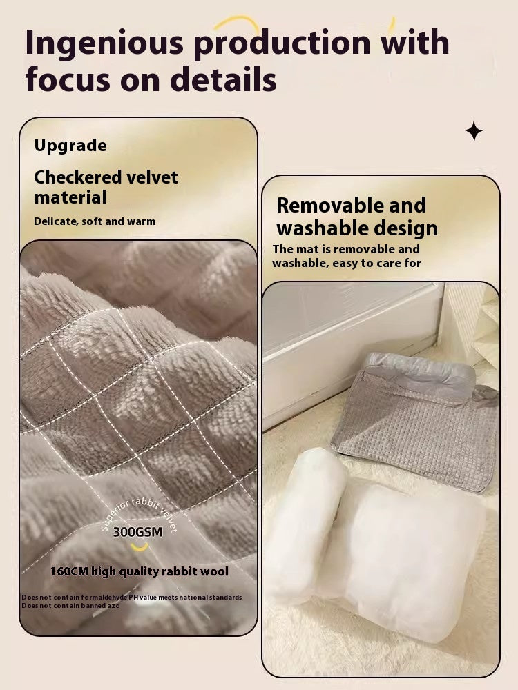 All-Season Pet Bed – Removable, Washable & Super Cozy