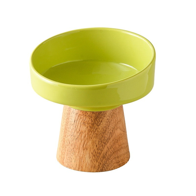 Elevated Ceramic Pet Bowl for Cats & Dogs