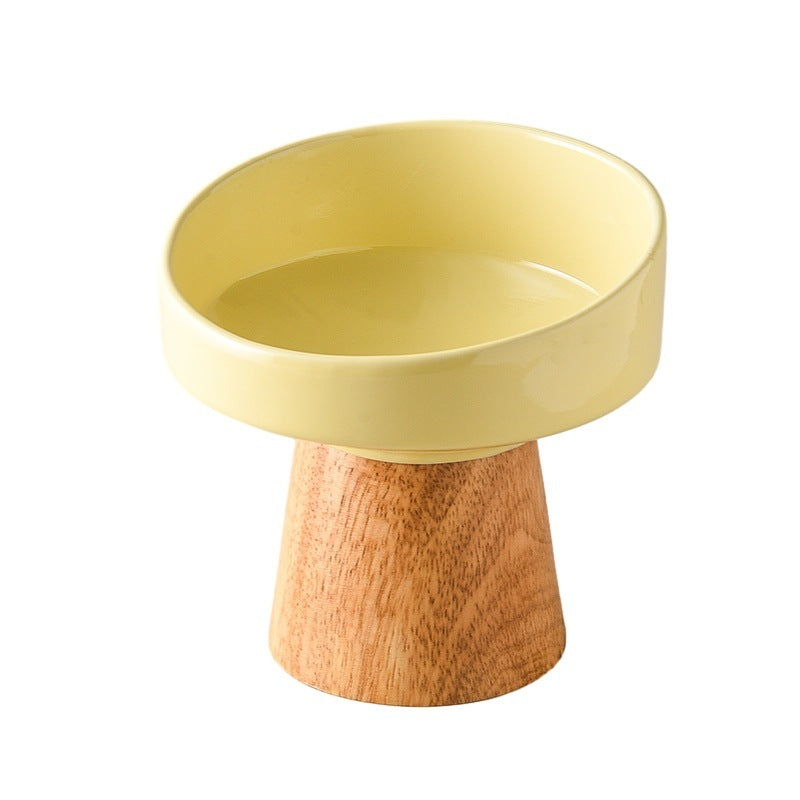 Elevated Ceramic Pet Bowl for Cats & Dogs