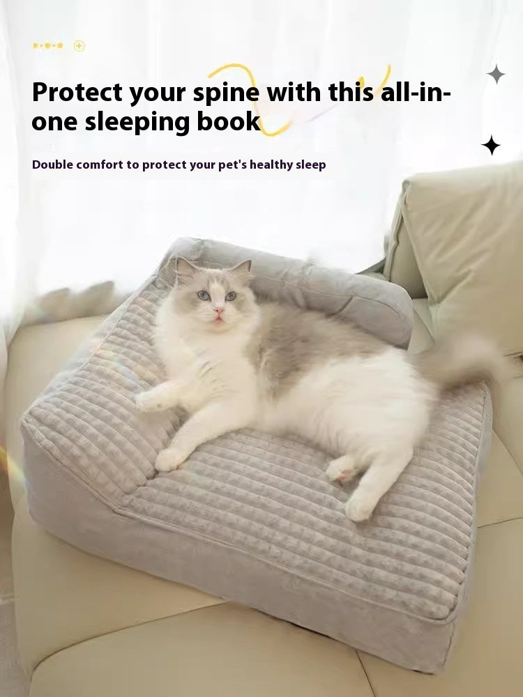 All-Season Pet Bed – Removable, Washable & Super Cozy