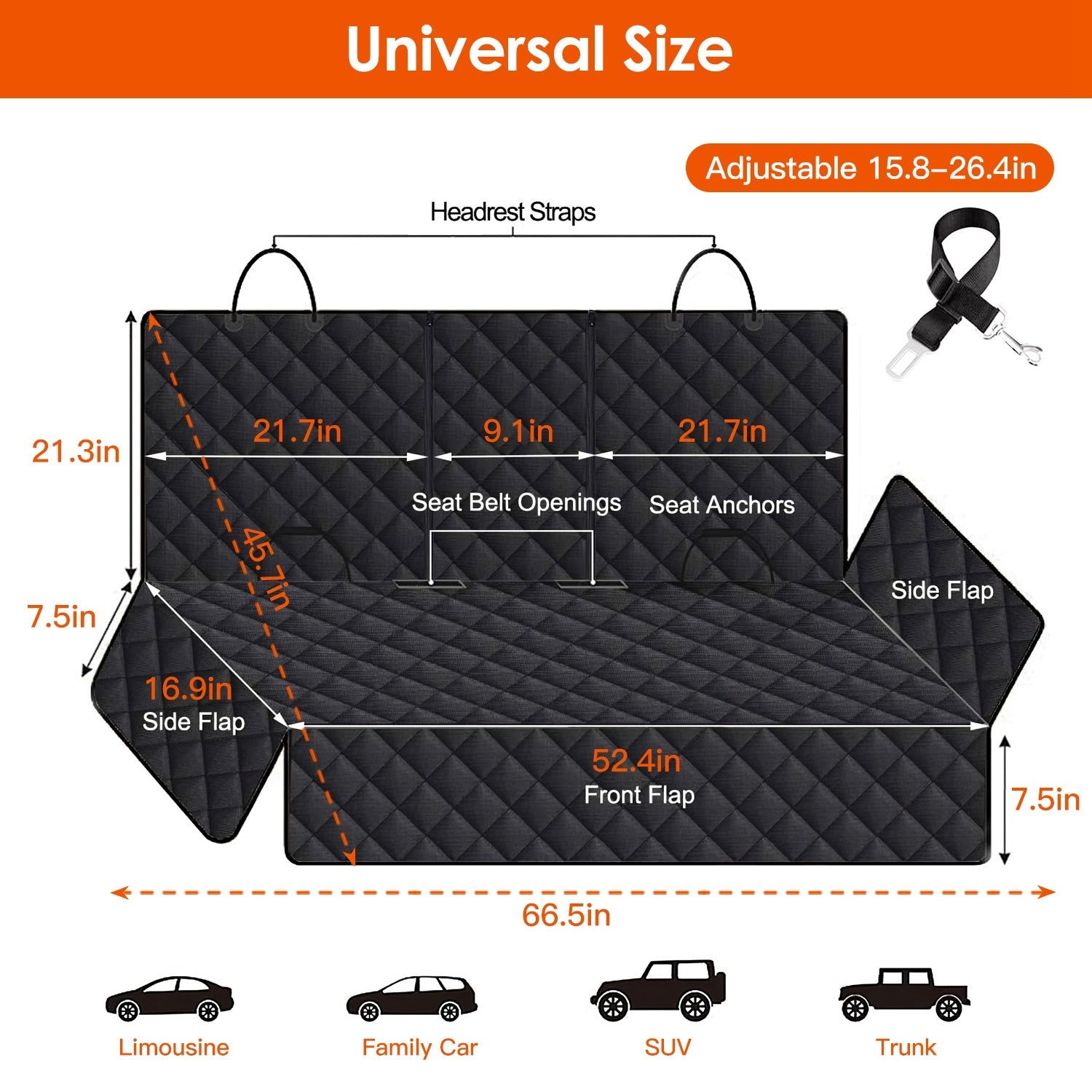Waterproof Pet Car Seat Cover for Stress-Free Travel