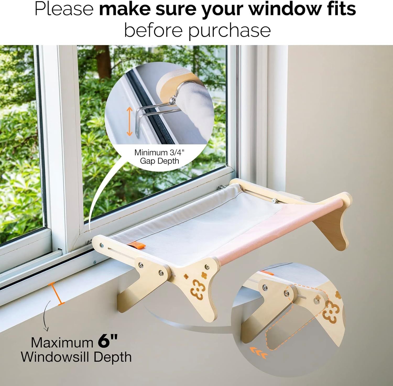 Space-Saving Cat Hammock – Relax & Sunbathe in Comfort